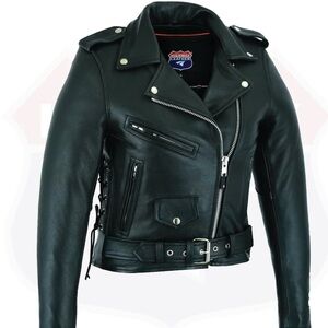 Women’s Leather Motorcycle Jacket
